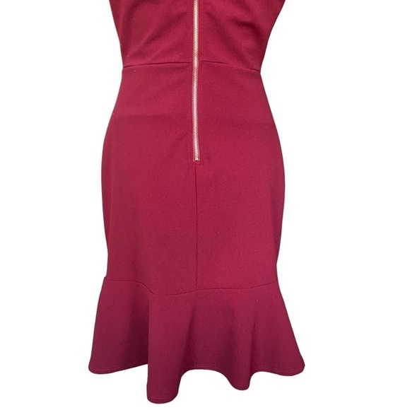 Lulus Tulip Hem Mini Dress M Valentines Day Flapper Wedding Guest Office Classic - Picture 12 of 12